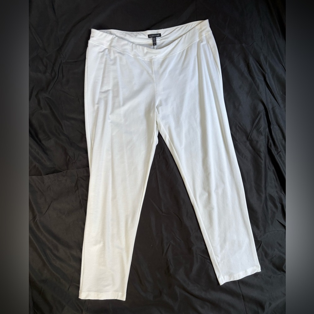 Eileen Fisher Ivory Relaxed Pants